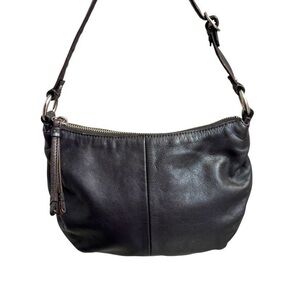 Coach brown leather mini bag